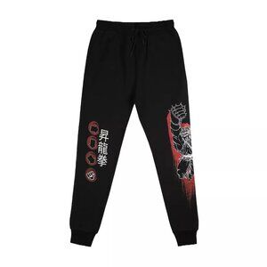 Graph x Capcom Mens Street Fighter Ryu Black Joggers Sweatpants New With Tags